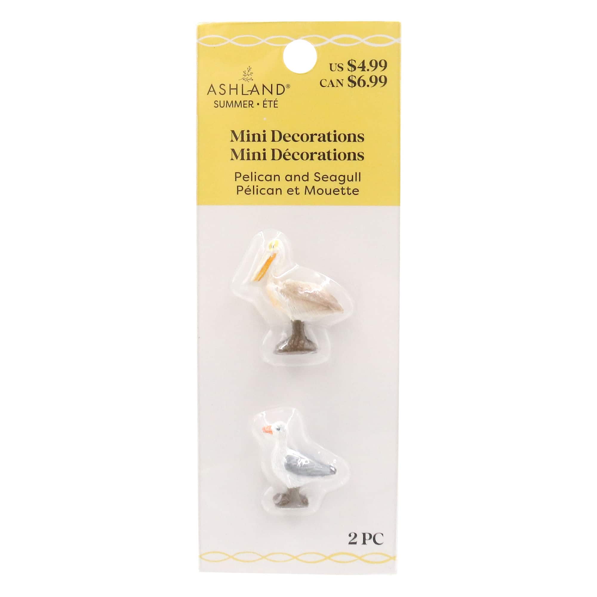 Mini Pelican & Seagull Decoration Set by Ashland®